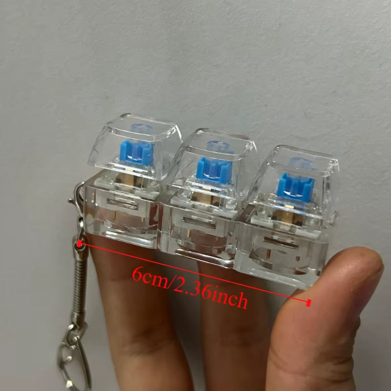 Relaxing 3/4/9 Keys Finger Keyboard Keycap Stress Relief Decompression Toy Gadget Pass the Time Pinch Toy Adult