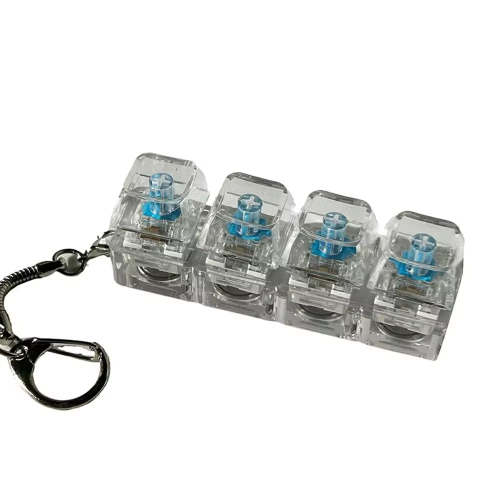 Relaxing 3/4/9 Keys Finger Keyboard Keycap Stress Relief Decompression Toy Gadget Pass the Time Pinch Toy Adult