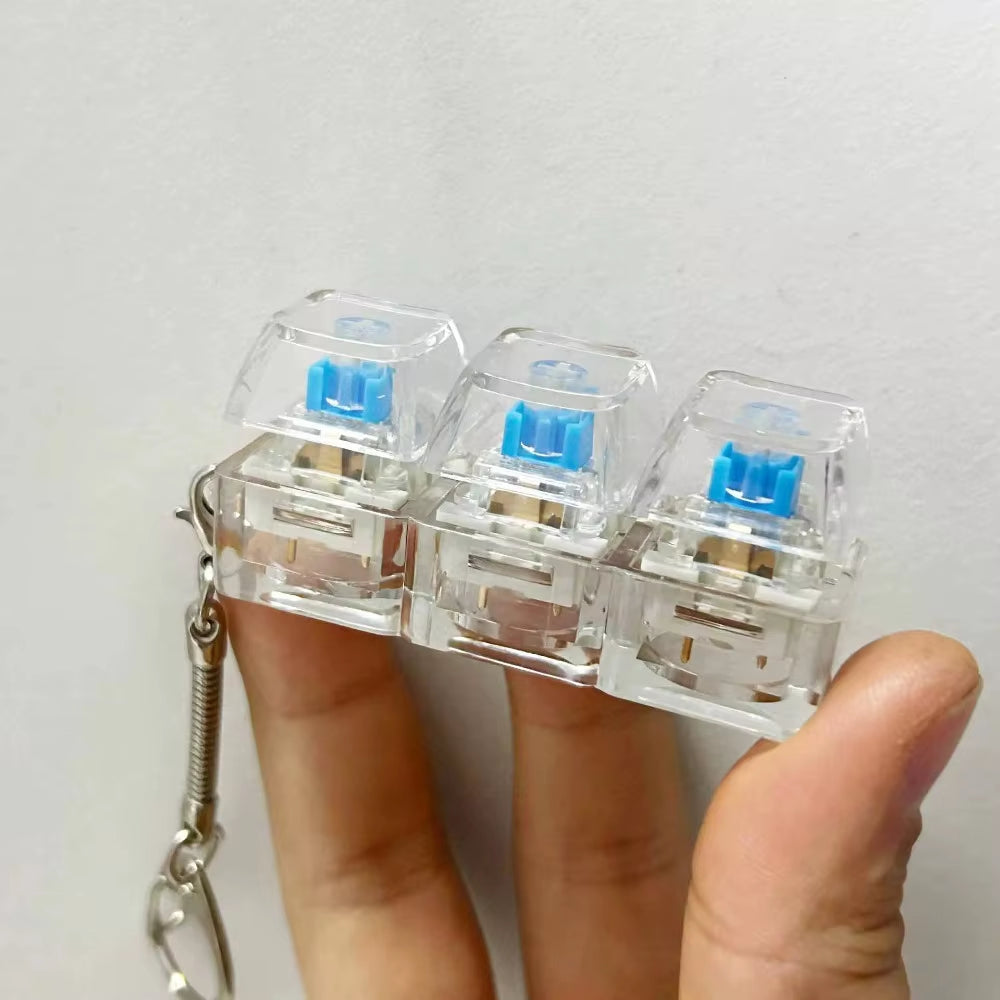 Relaxing 3/4/9 Keys Finger Keyboard Keycap Stress Relief Decompression Toy Gadget Pass the Time Pinch Toy Adult